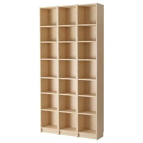 21 Tier Wooden Shelf Beech Bookcase Shelving Storage Display Rack