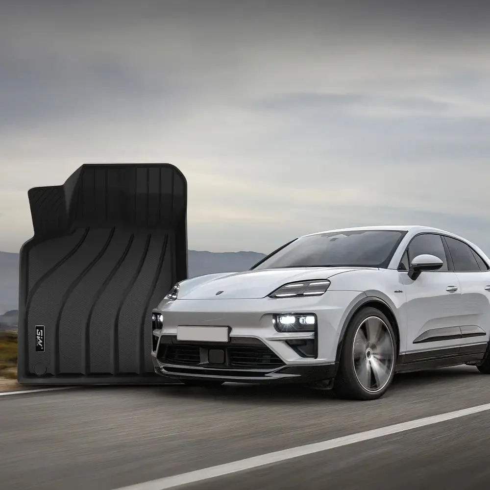 3W Porsche Macan 2014-2025 Custom Floor Mats / Trunk Mat TPE Material & All-Weather Protection