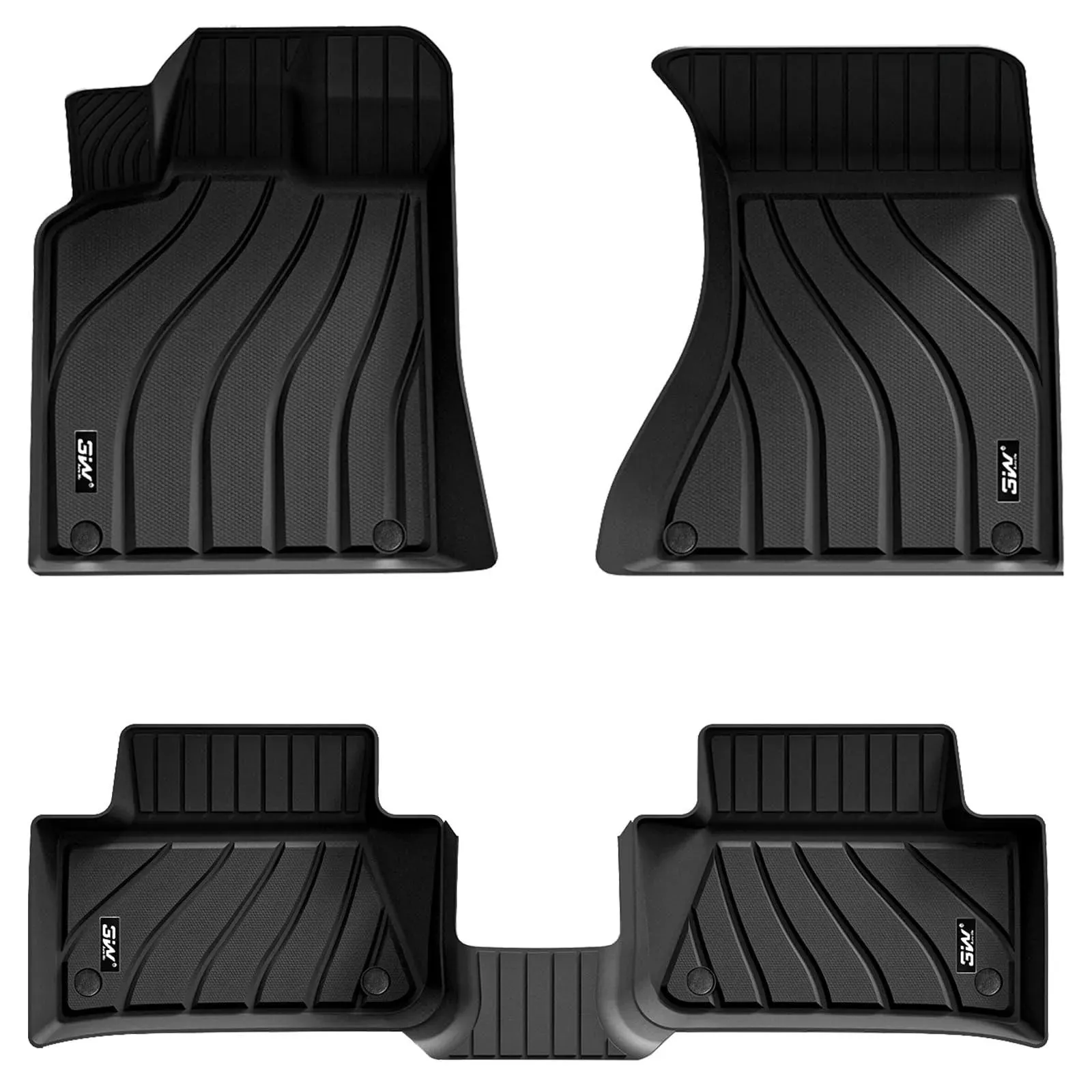 3W Porsche Macan 2014-2025 Custom Floor Mats / Trunk Mat TPE Material & All-Weather Protection
