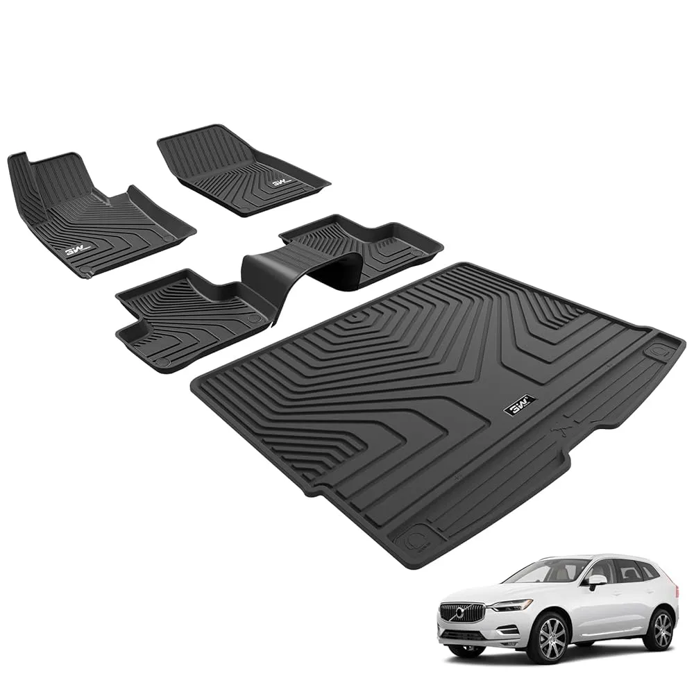 3W Porsche Macan 2014-2025 Custom Floor Mats / Trunk Mat TPE Material & All-Weather Protection