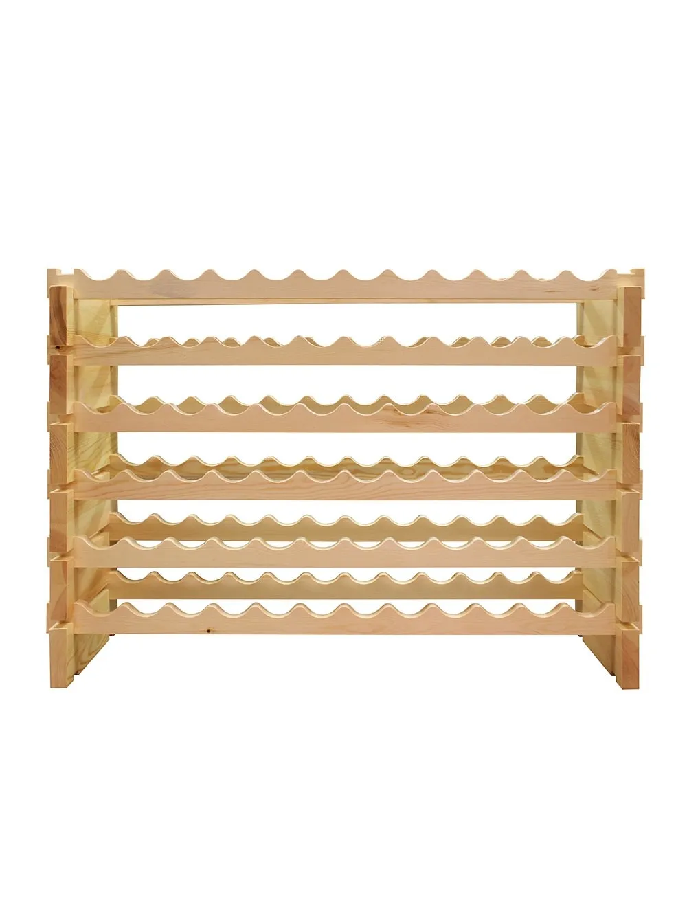 6 x 12 Bottle Modular Wine Rack (Natural)