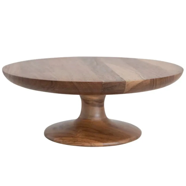 Acacia Natural Wood Pedestal