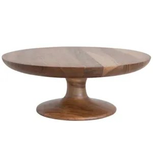 Acacia Natural Wood Pedestal