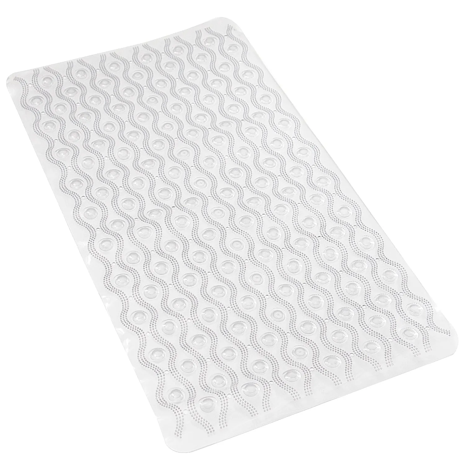 Anti-Slip Tub Mat with Suction Cups - Non-Slip Bath Mat for Shower - Machine Washable, Tub, Kids - Shower & Bathtub Mat - Toddler Friendly - Bath Mats for Bathroom, 16"x27"