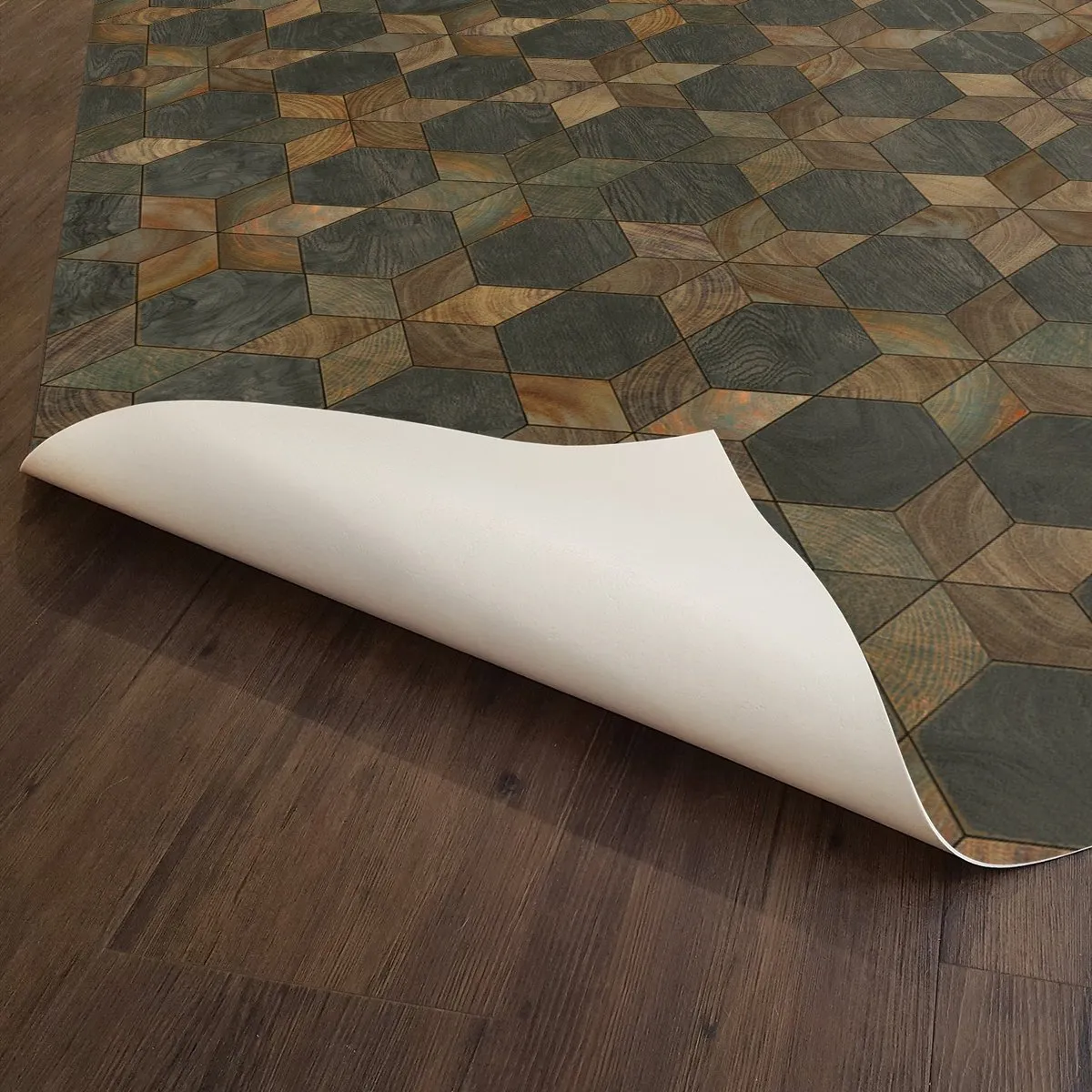 Artisanry Illuminated Shooting Star Vinyl Floor Cloth