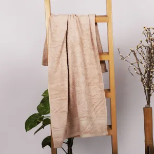 Bamboo Bath Towel | Gentle on Skin | 600 GSM | Beige & Turquoise | Set Of 2