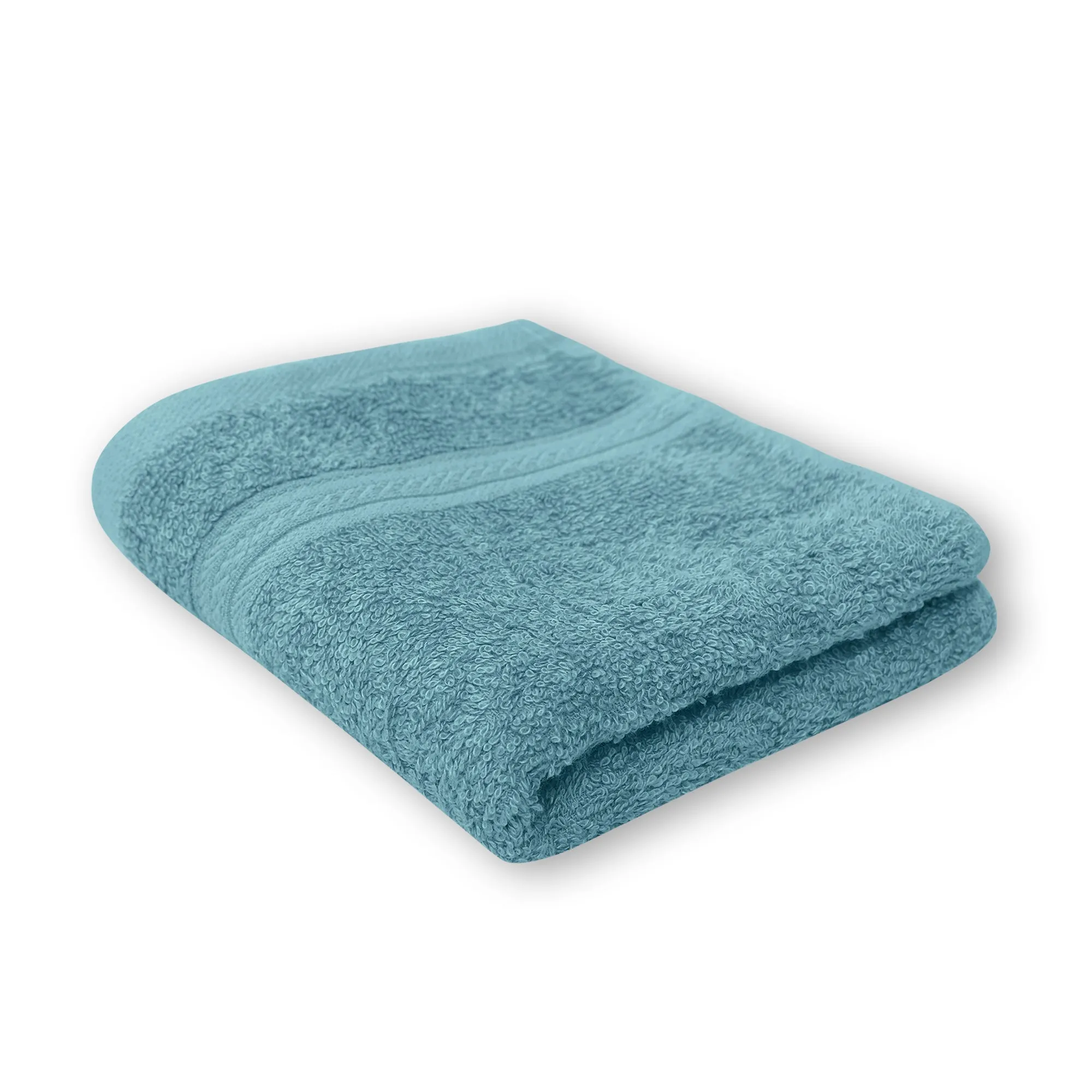 Bamboo Face Towel | Gentle on Skin | Super Absorbent | Teal Blue Set of 2