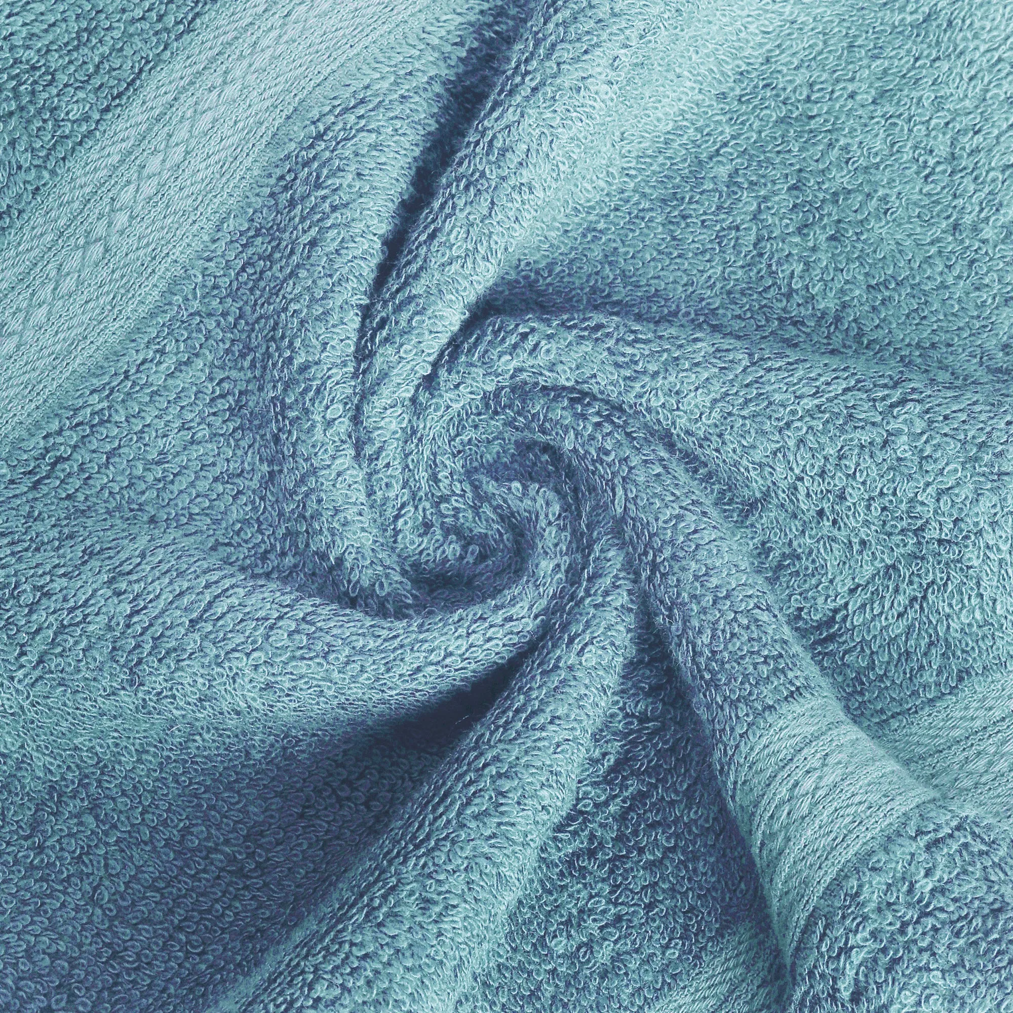 Bamboo Face Towel | Gentle on Skin | Super Absorbent | Teal Blue Set of 2