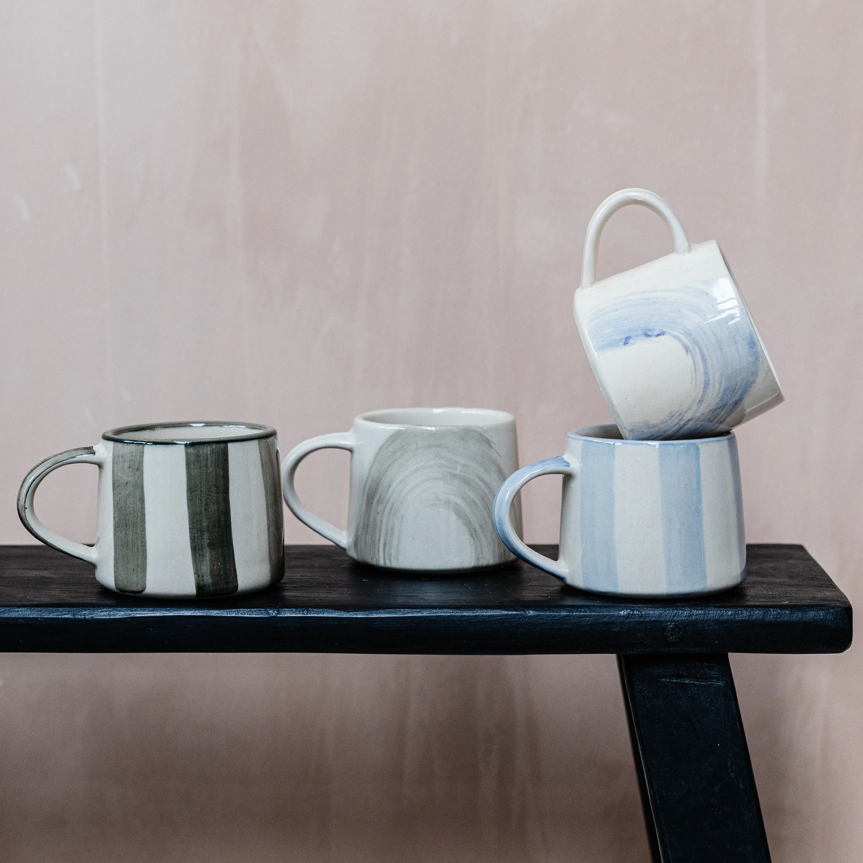 Brush Stroke Chai Mug - Forest