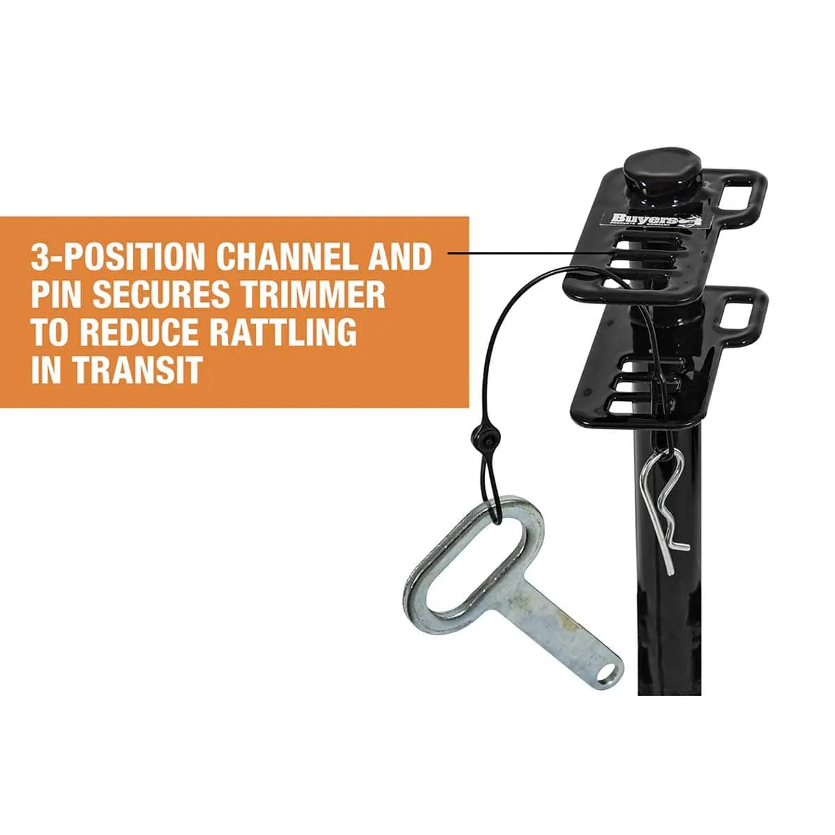 Buyers Products  2 Position Channel-Style Lockable Trimmer Rack for Open Landscape Trailers