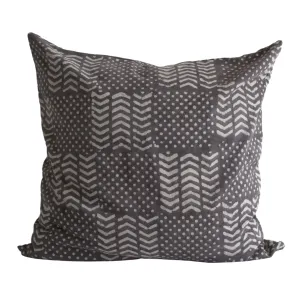 Chocolate Gray Throw Pillow Set of Two 24" x 24"