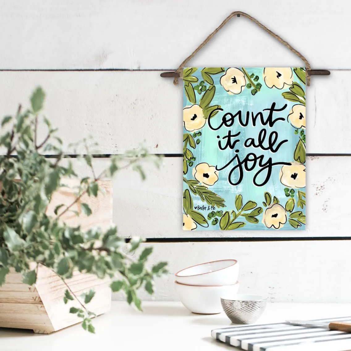 Count it All Joy Mini Wall Hanging