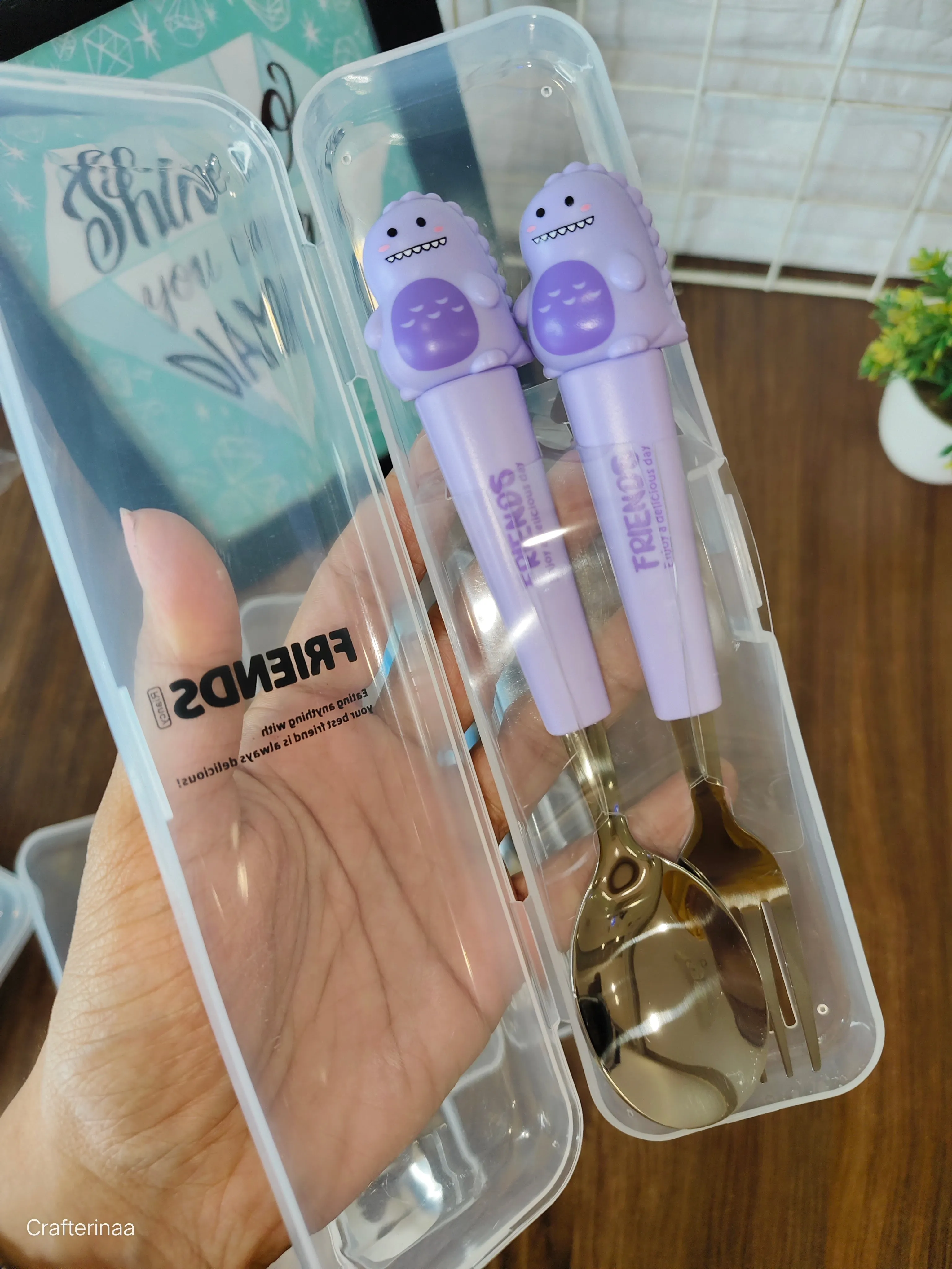 Cute Dino spoon set