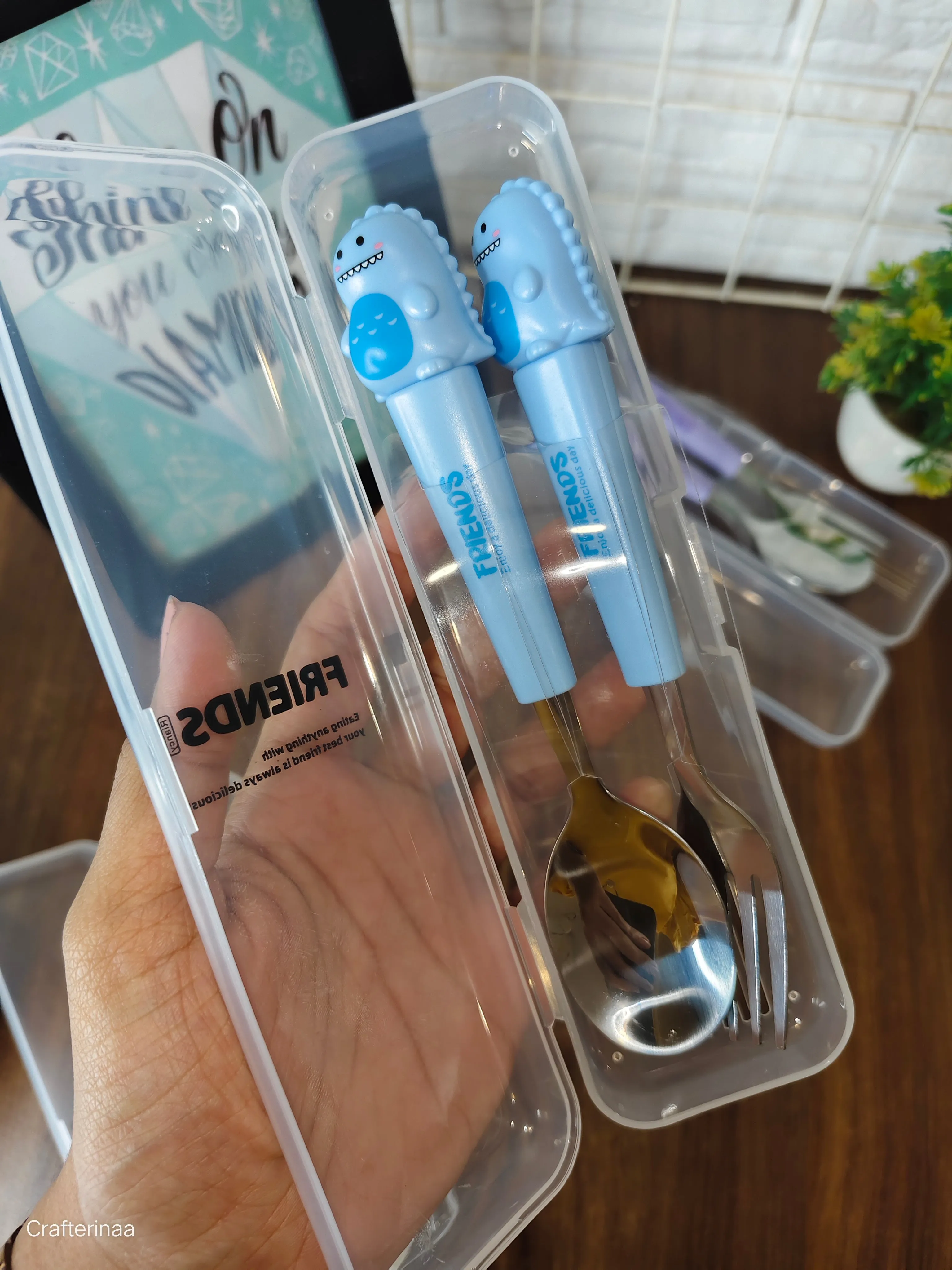 Cute Dino spoon set