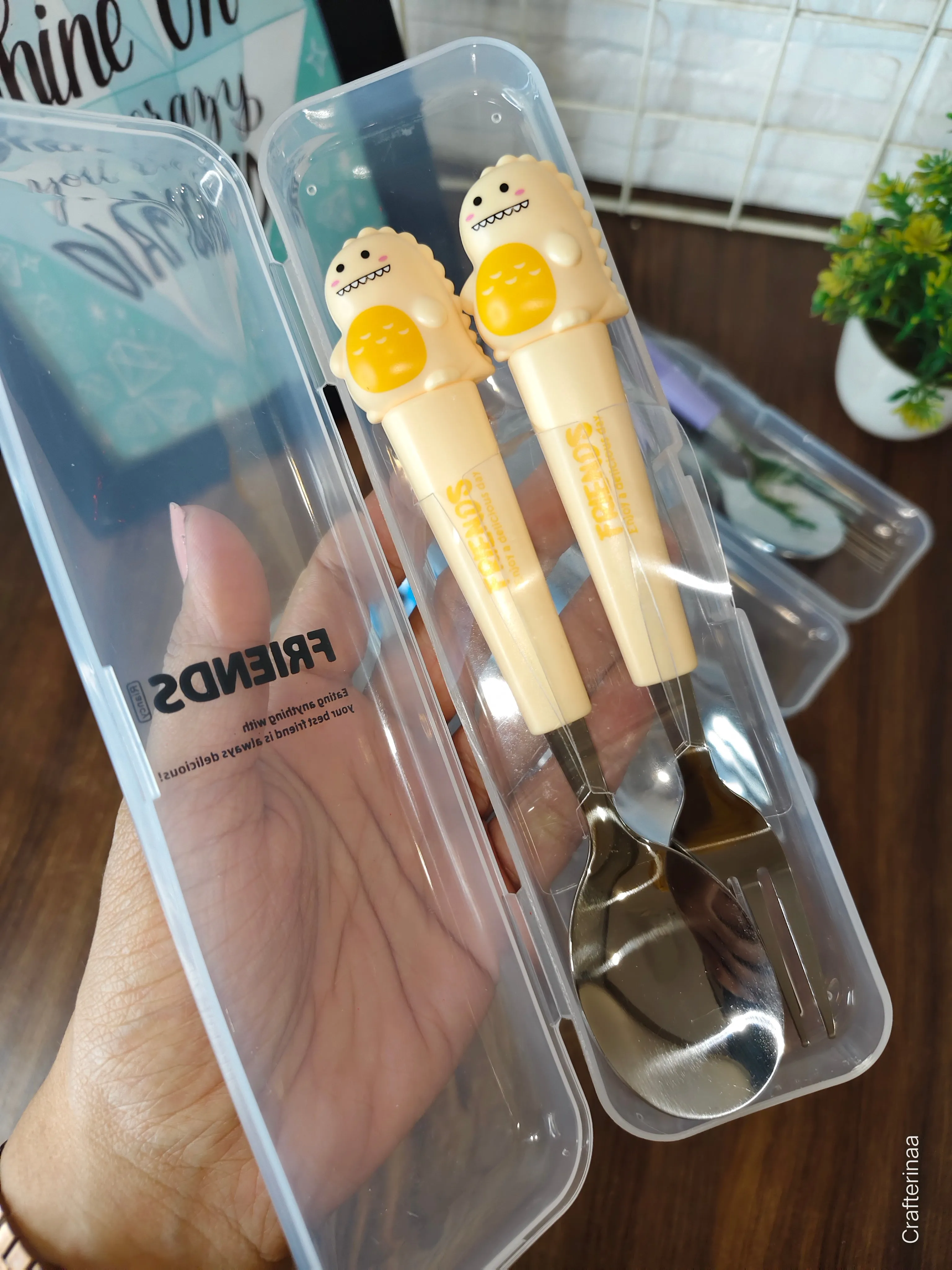 Cute Dino spoon set