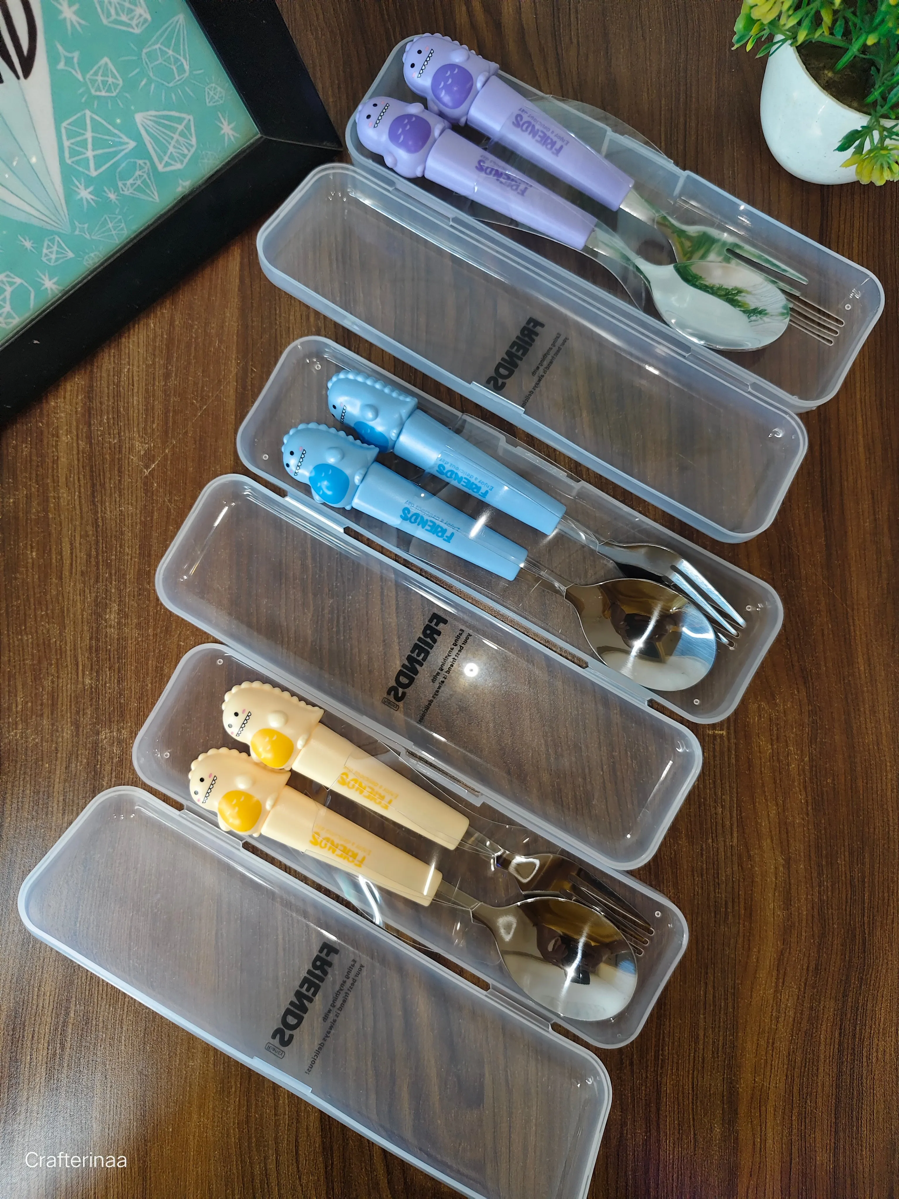 Cute Dino spoon set