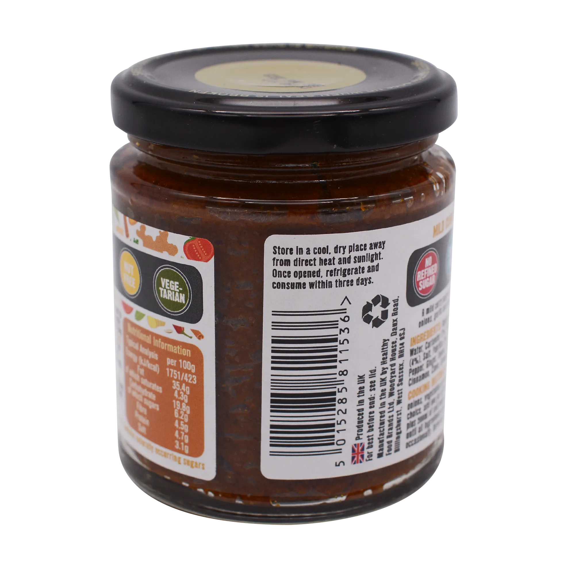Free and Easy Organic Mild Curry Paste 190g