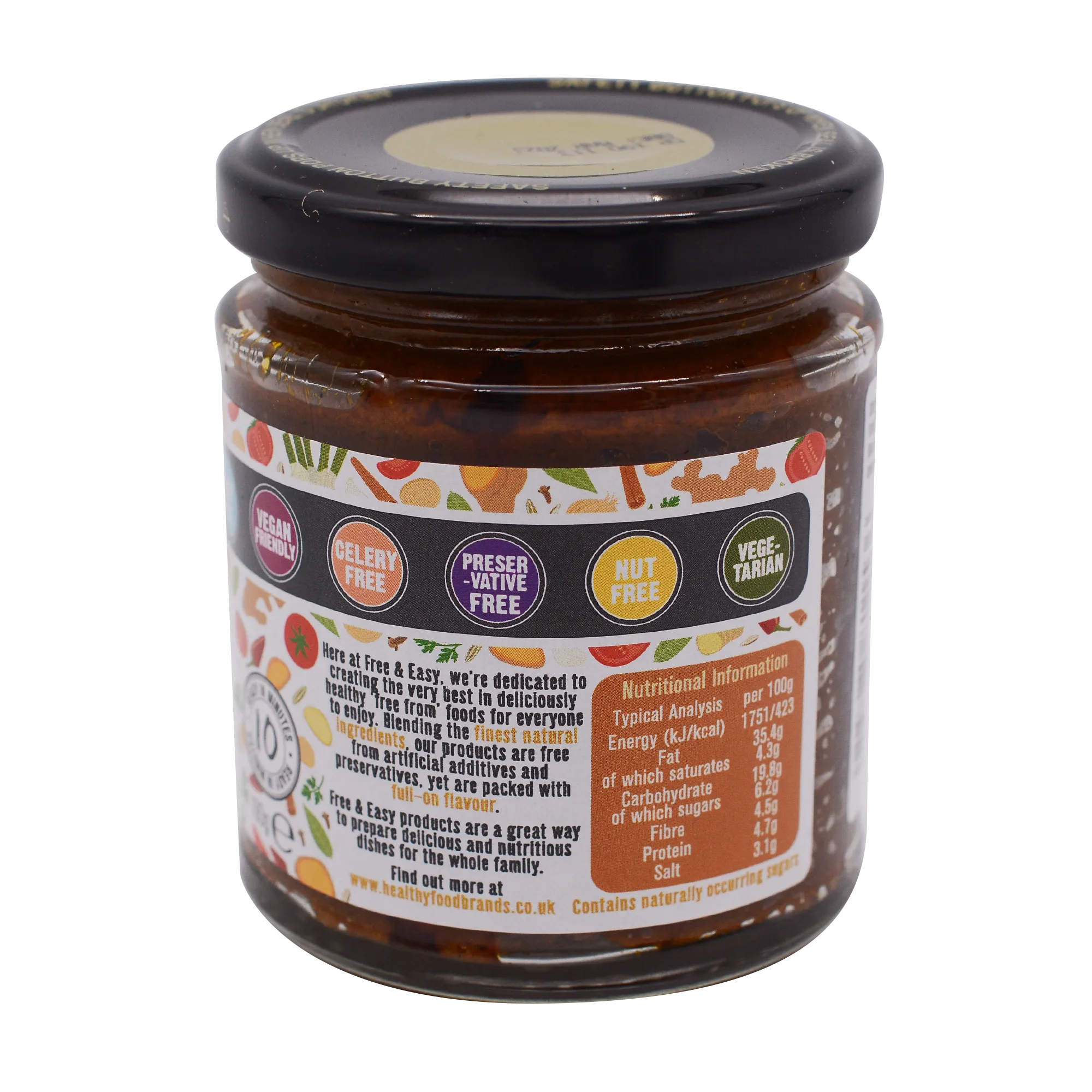 Free and Easy Organic Mild Curry Paste 190g