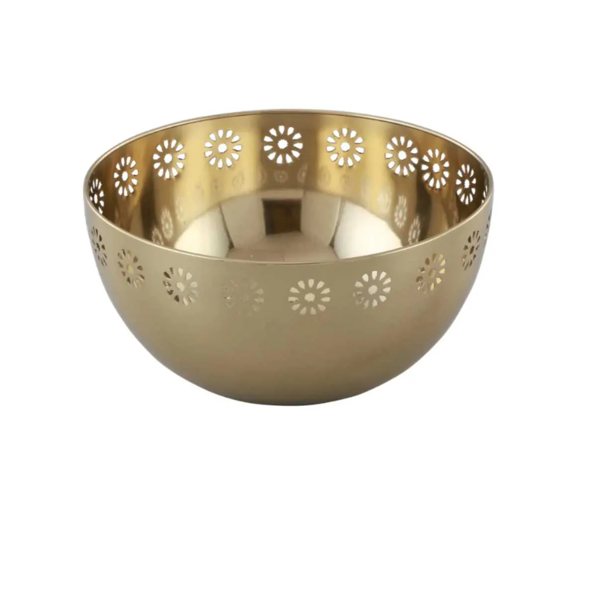 Gold Plated Stainless Steel Decorative Bowl | Center Piece | Dining Decor