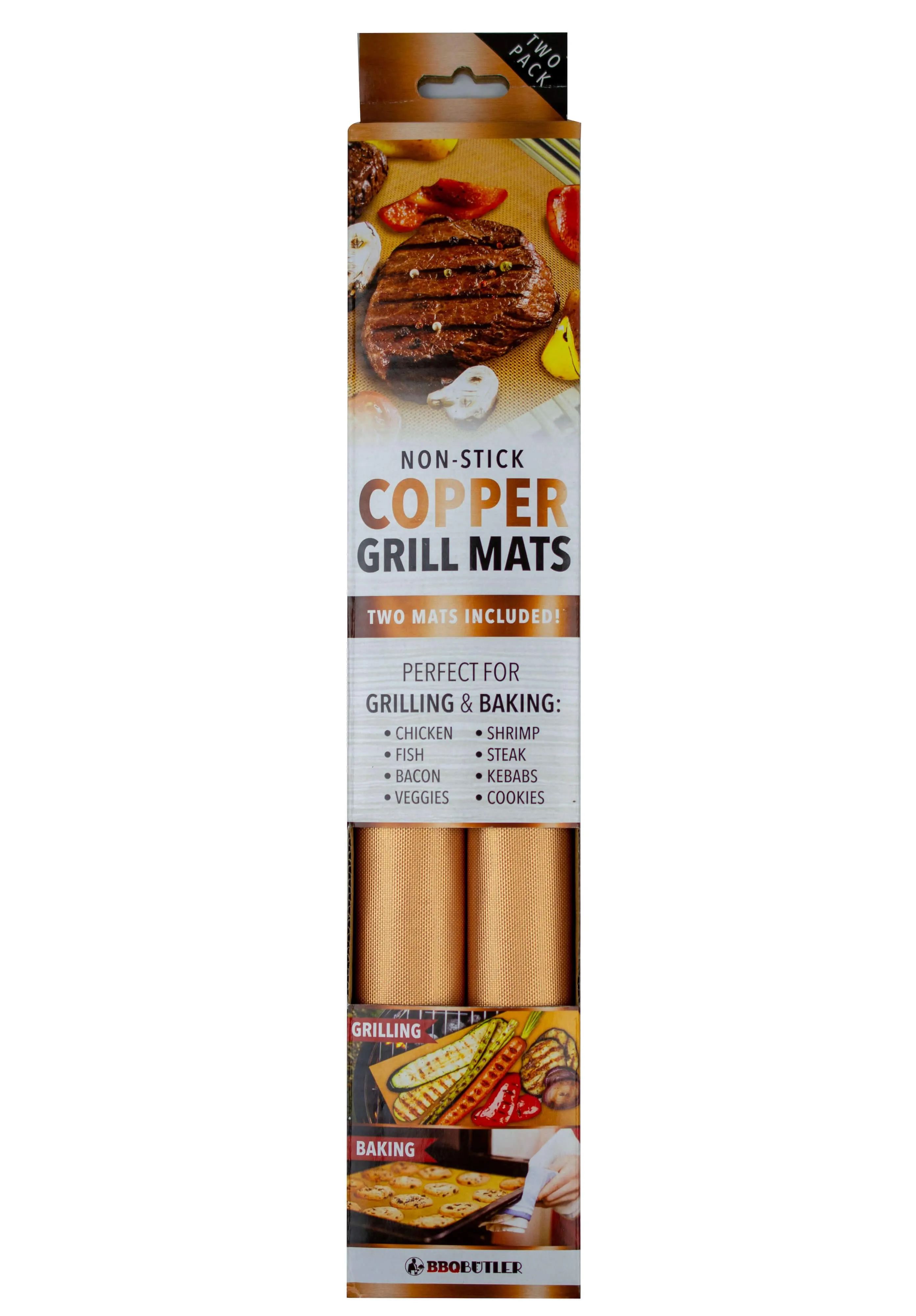 Grilling Mats - Non-Stick Copper - Two Count