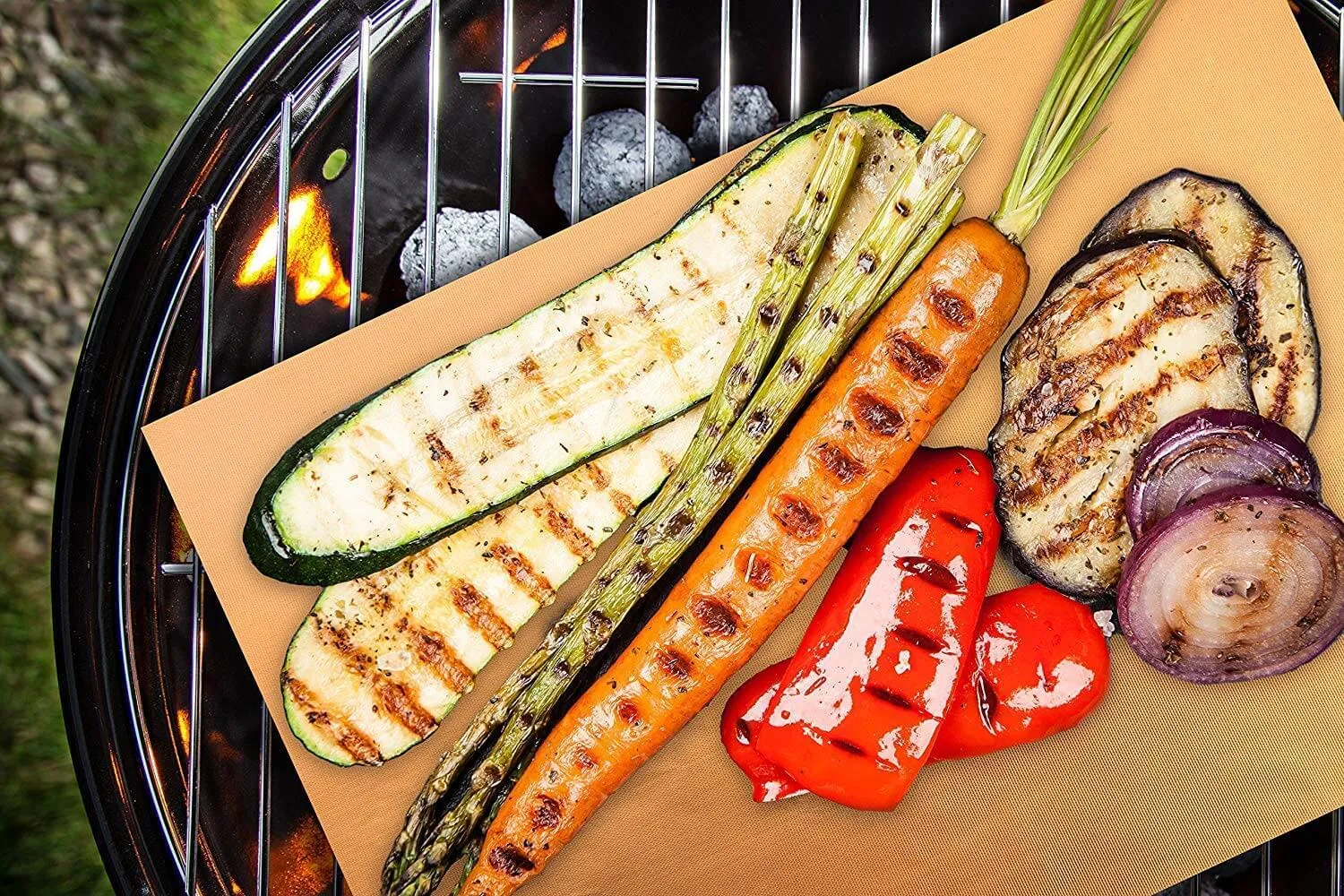 Grilling Mats - Non-Stick Copper - Two Count