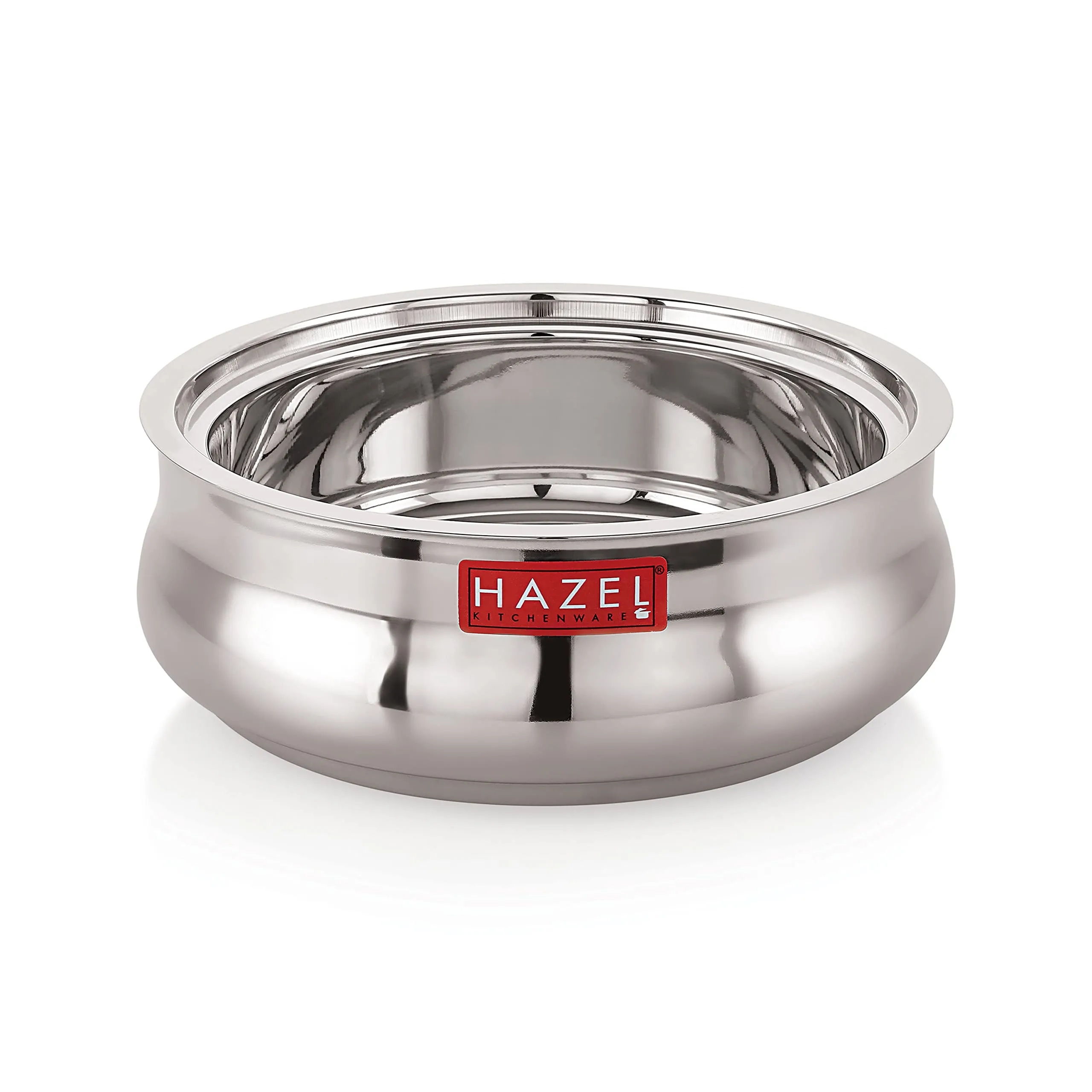 HAZEL Stainless Steel Casserole for Roti with Glass Lid | 1250 ml Chapati Casserole with Transparent Lid | Steel Roti Dabba for Serving | Hotcase for Food Serving