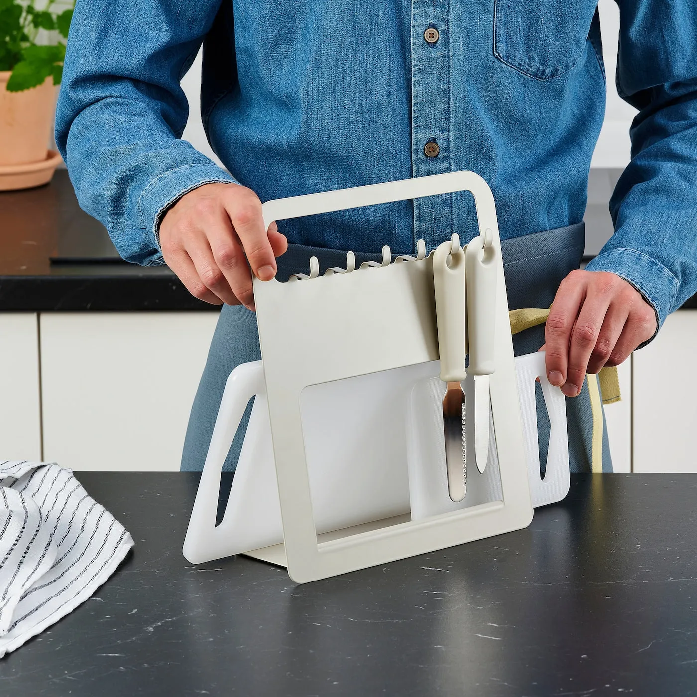 Ikea Legitim cutting board, 2 pcs, white
