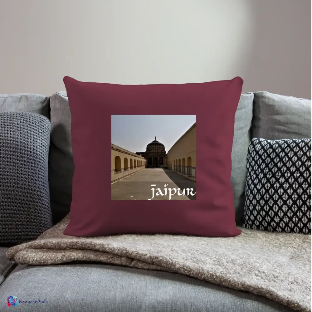 Jaipur Throw Pillow Cover 18” x 18”