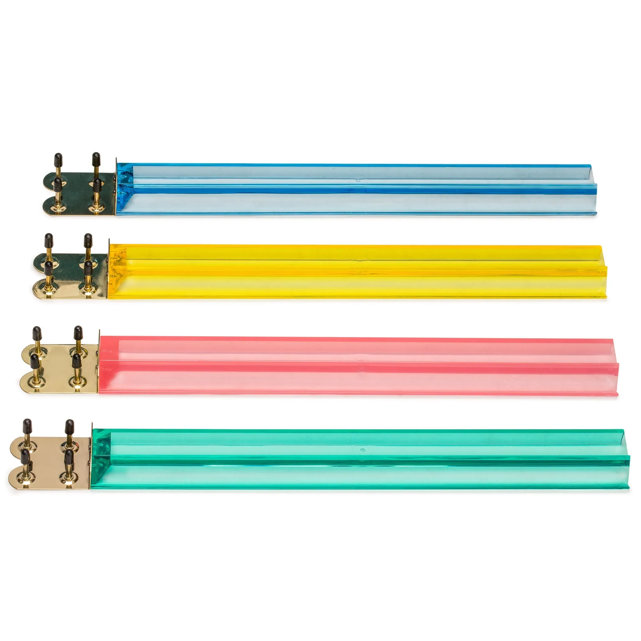 Jewel Tone Multi-Color Acrylic Mahjong Racks, 18" - Set of 4