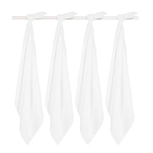 Jollein Multi-Cloth Bamboo Small White - set of 4