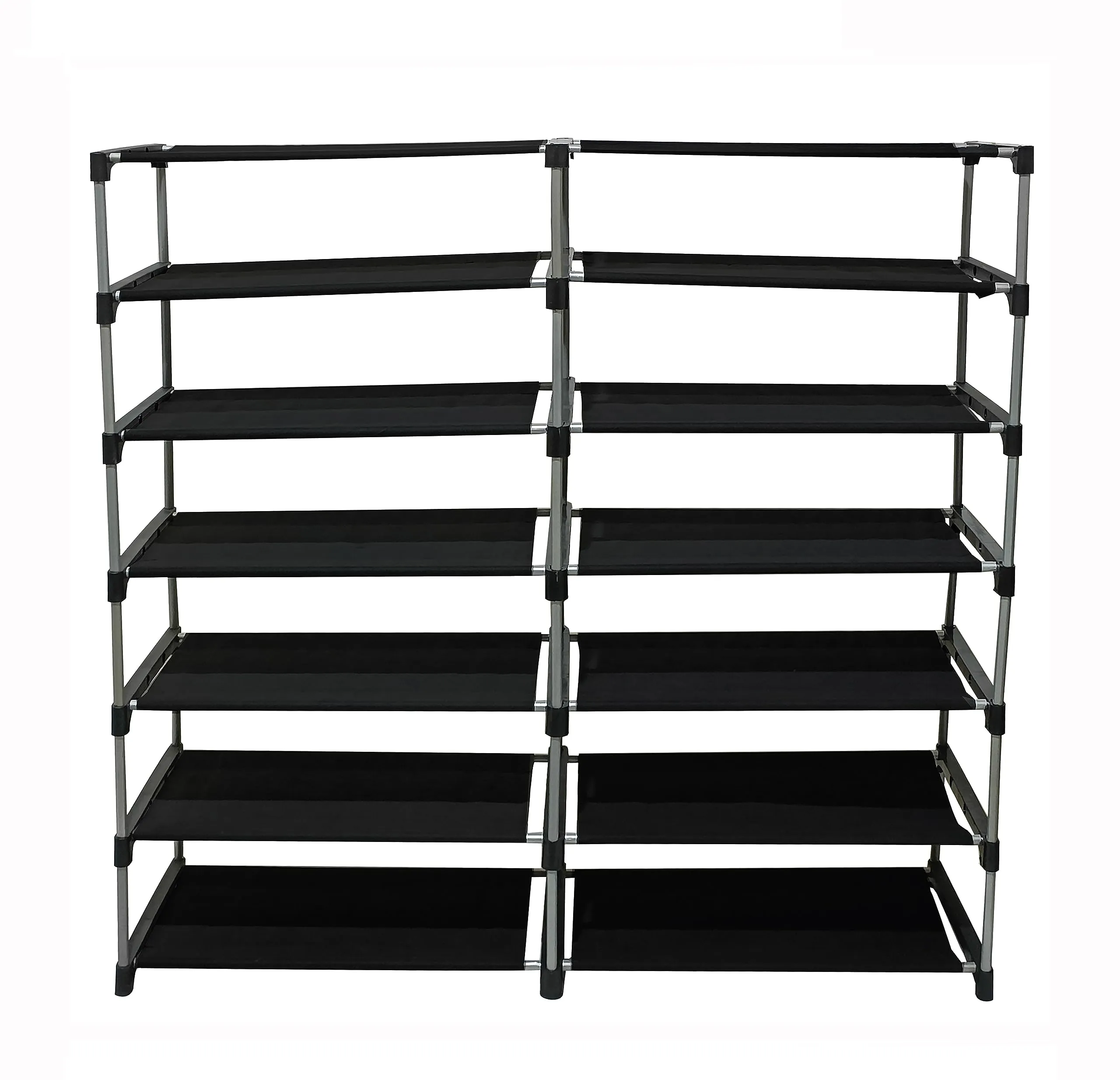 KONLINE® Multipurpose Collapsible 12 layer Metal Shoe Stand, Shoe Rack/Organiser for Home & Office (Grey, Metal)