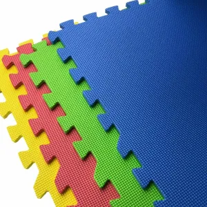 Large Interlocking EVA Foam Floor Mats for Gym Children Yoga Exercise 1m x 1m