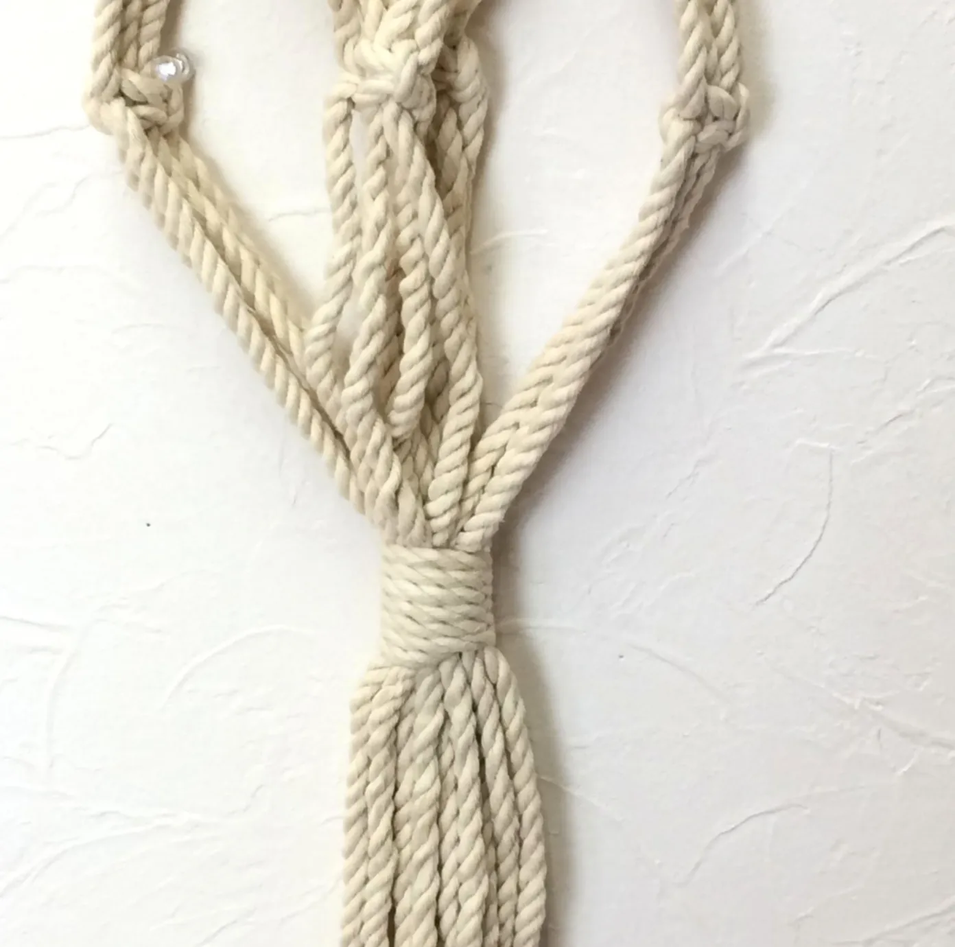 Large Macrame Plant Hanger in Natural