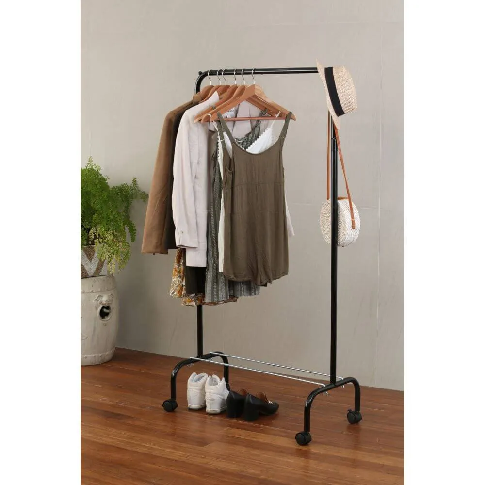 Mini Heavy Duty Clothes Rack Black