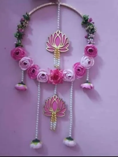 Nutts Handmade Lotus Peony Flower Hangings Decorative Garlands for Home, Event Decorations (1)