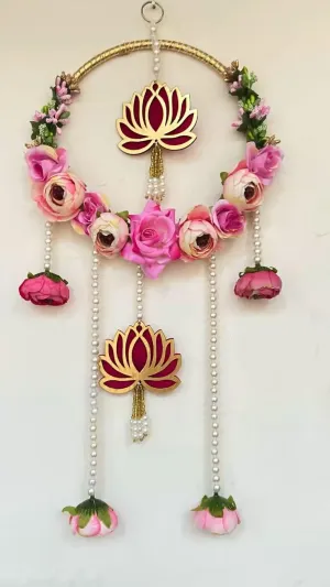 Nutts Handmade Lotus Peony Flower Hangings Decorative Garlands for Home, Event Decorations (1)