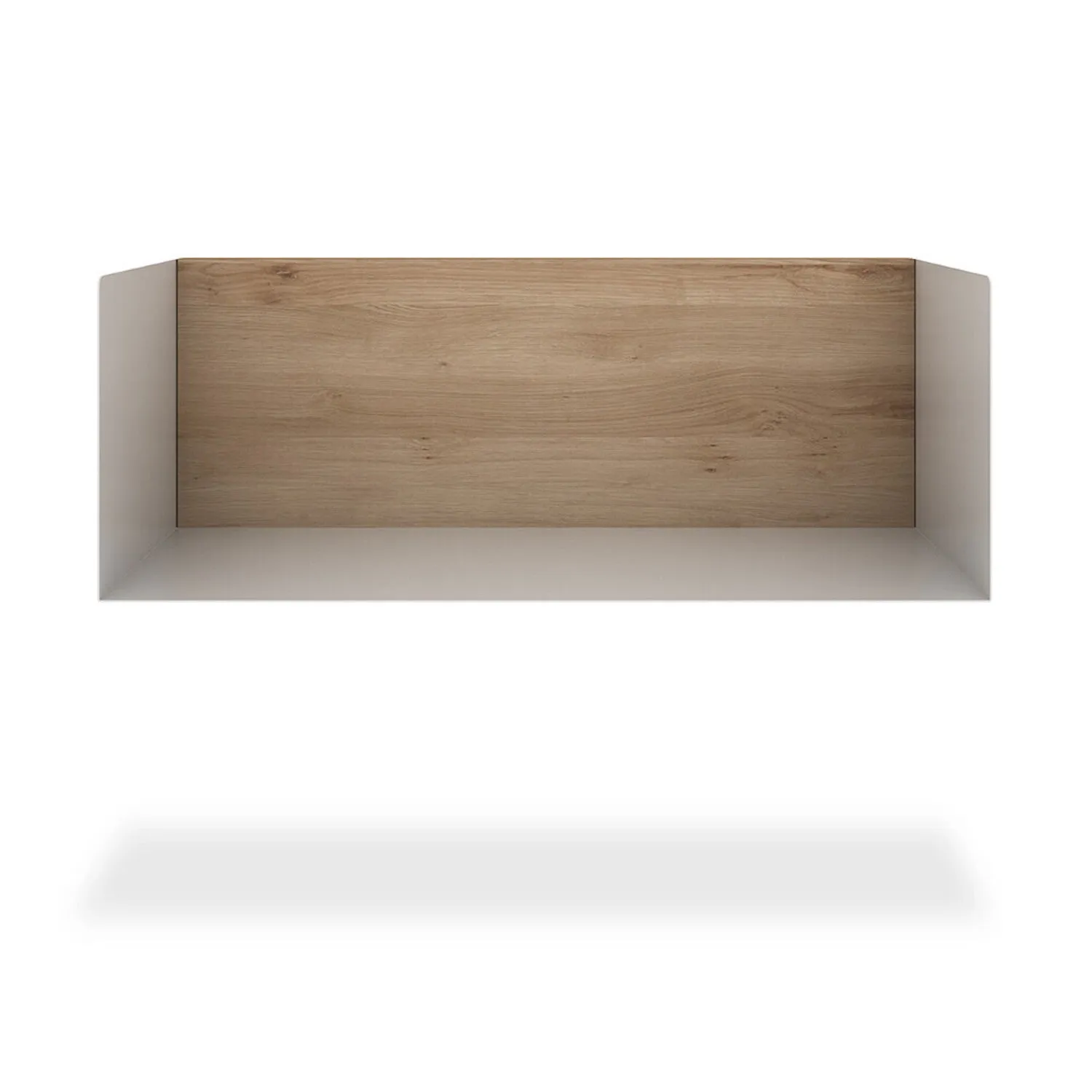 Modern White Oak U Shelf - Medium/Large Size