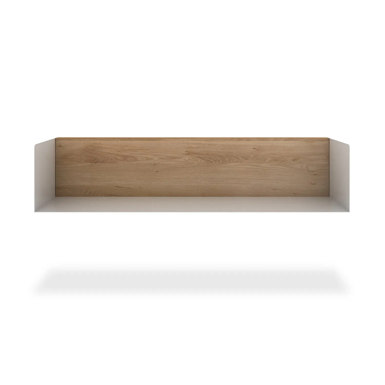 Modern White Oak U Shelf - Medium/Large Size