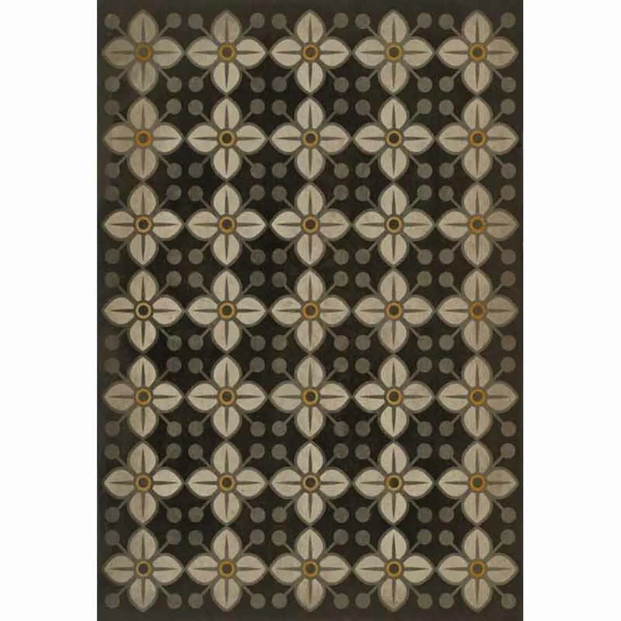 Pattern 32 Daffodils Vinyl Floor Cloth