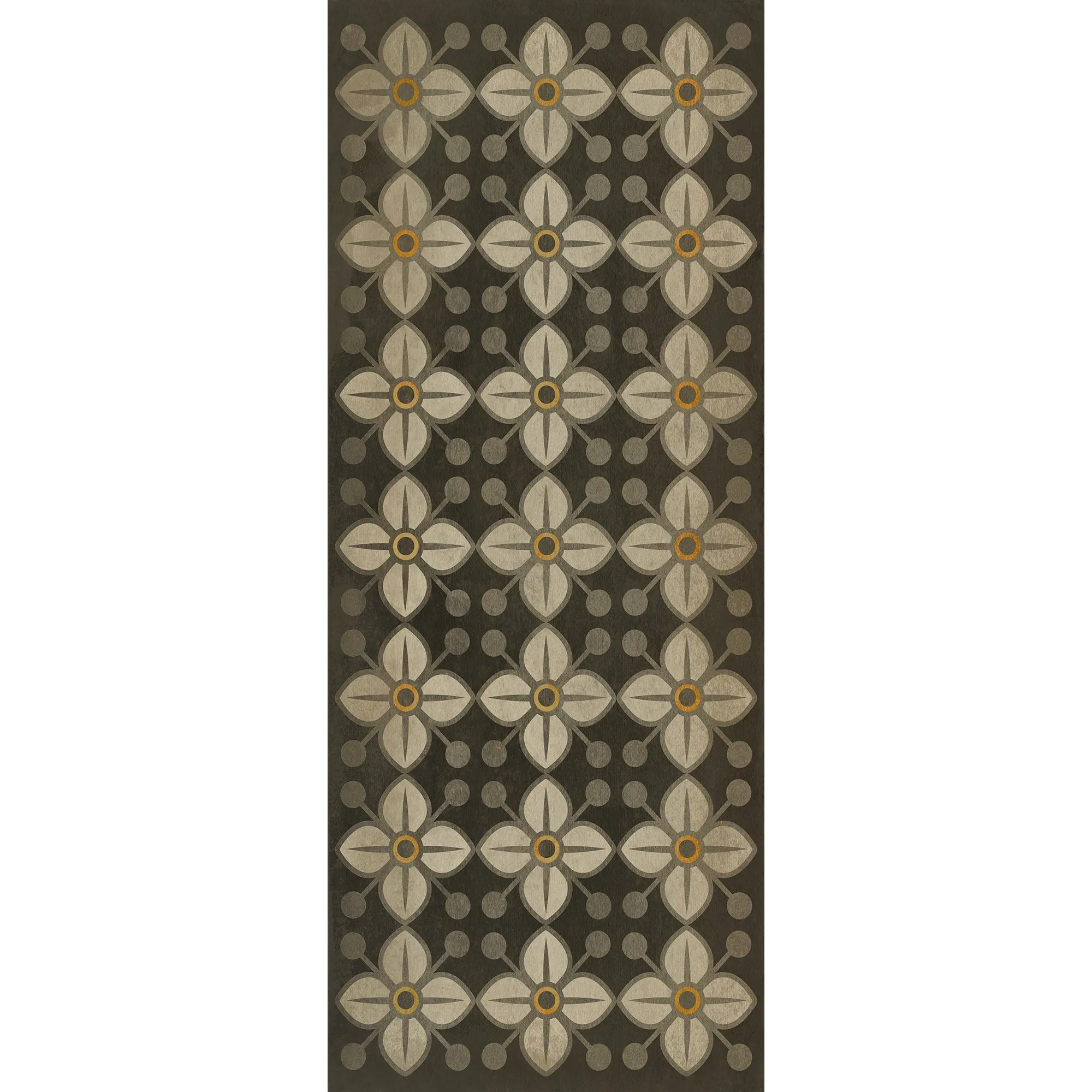 Pattern 32 Daffodils Vinyl Floor Cloth