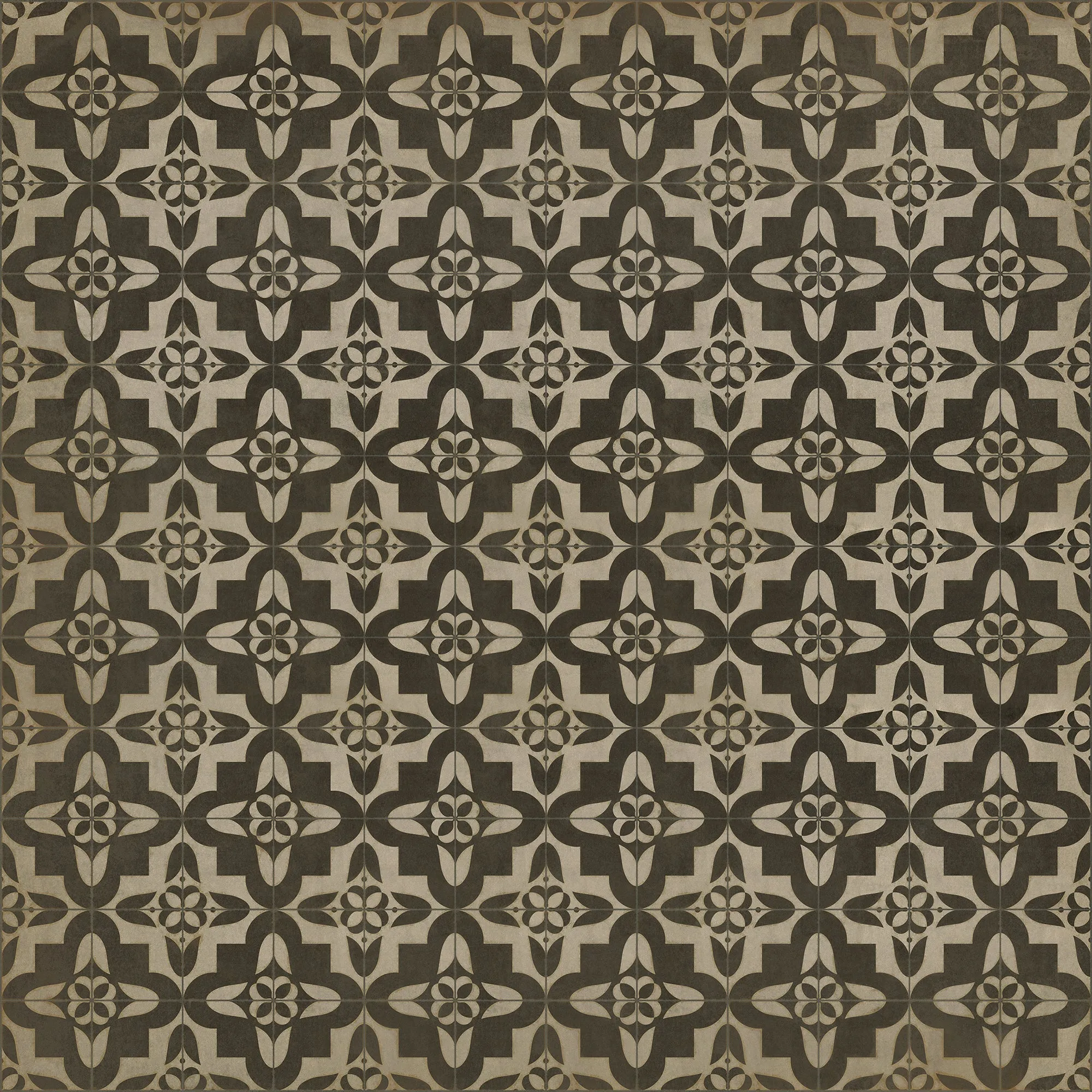 Pattern 33 Boggled Vinyl Floor Cloth