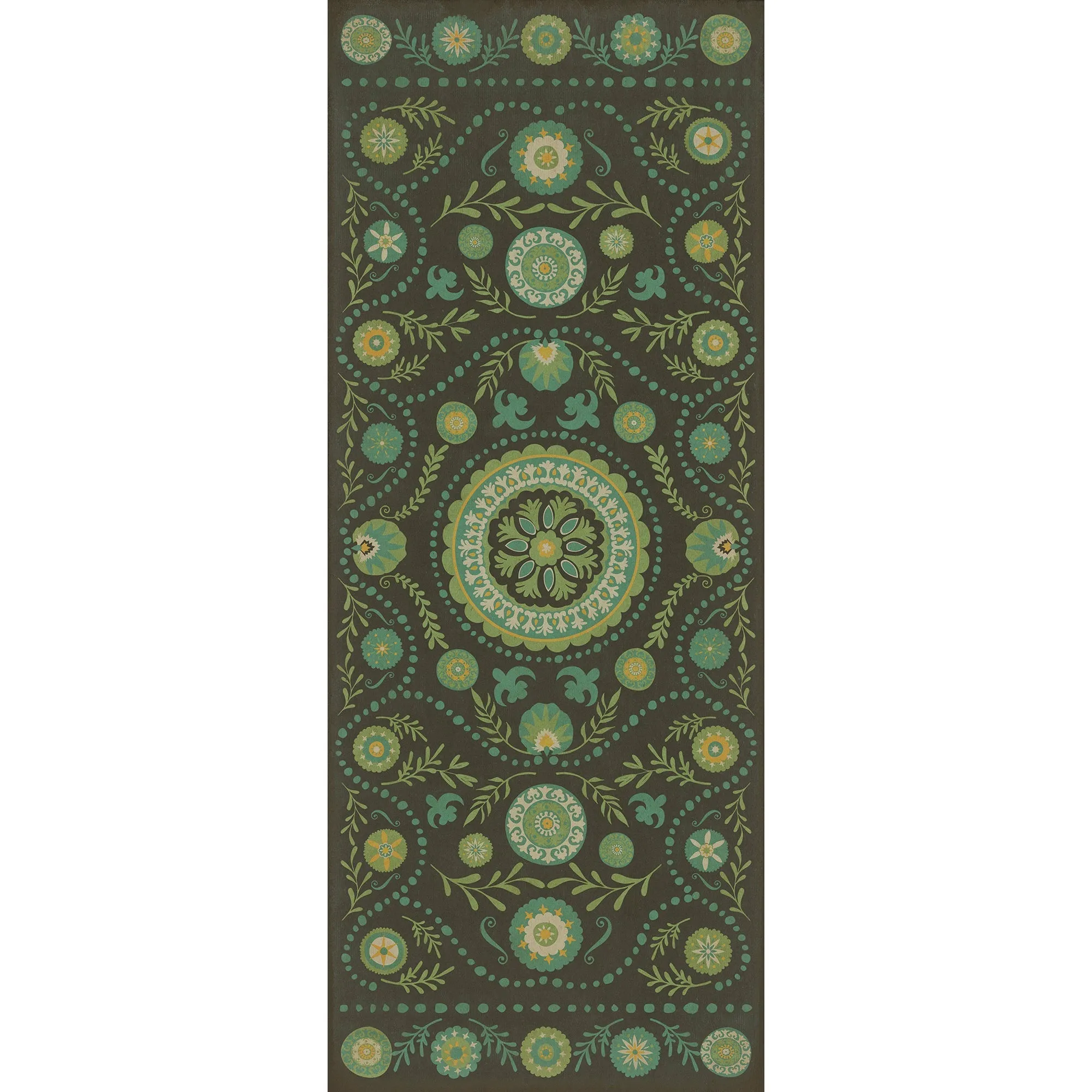 Pattern 38 A Hedge Between Keeps Vinyl Floor Cloth