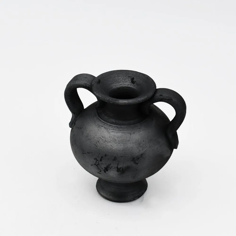 Petite amphore en terre cuite noire de Bisalhães - 9cm