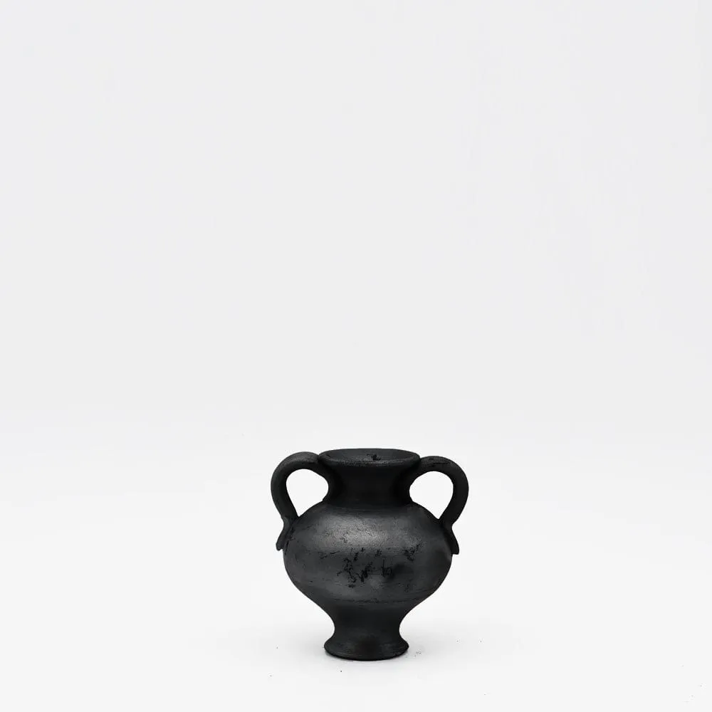 Petite amphore en terre cuite noire de Bisalhães - 9cm