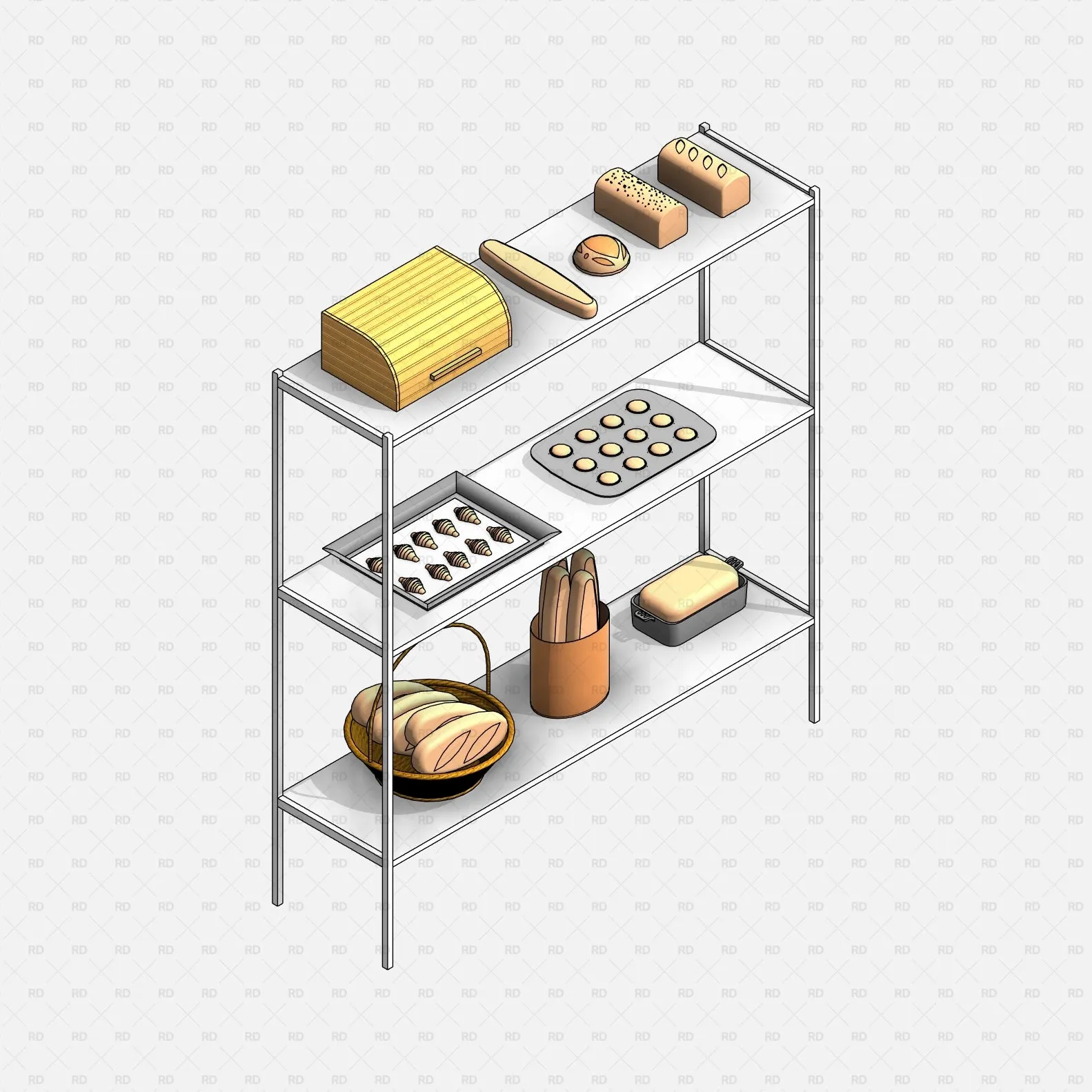 Revit Food and Drink (93 Objects)