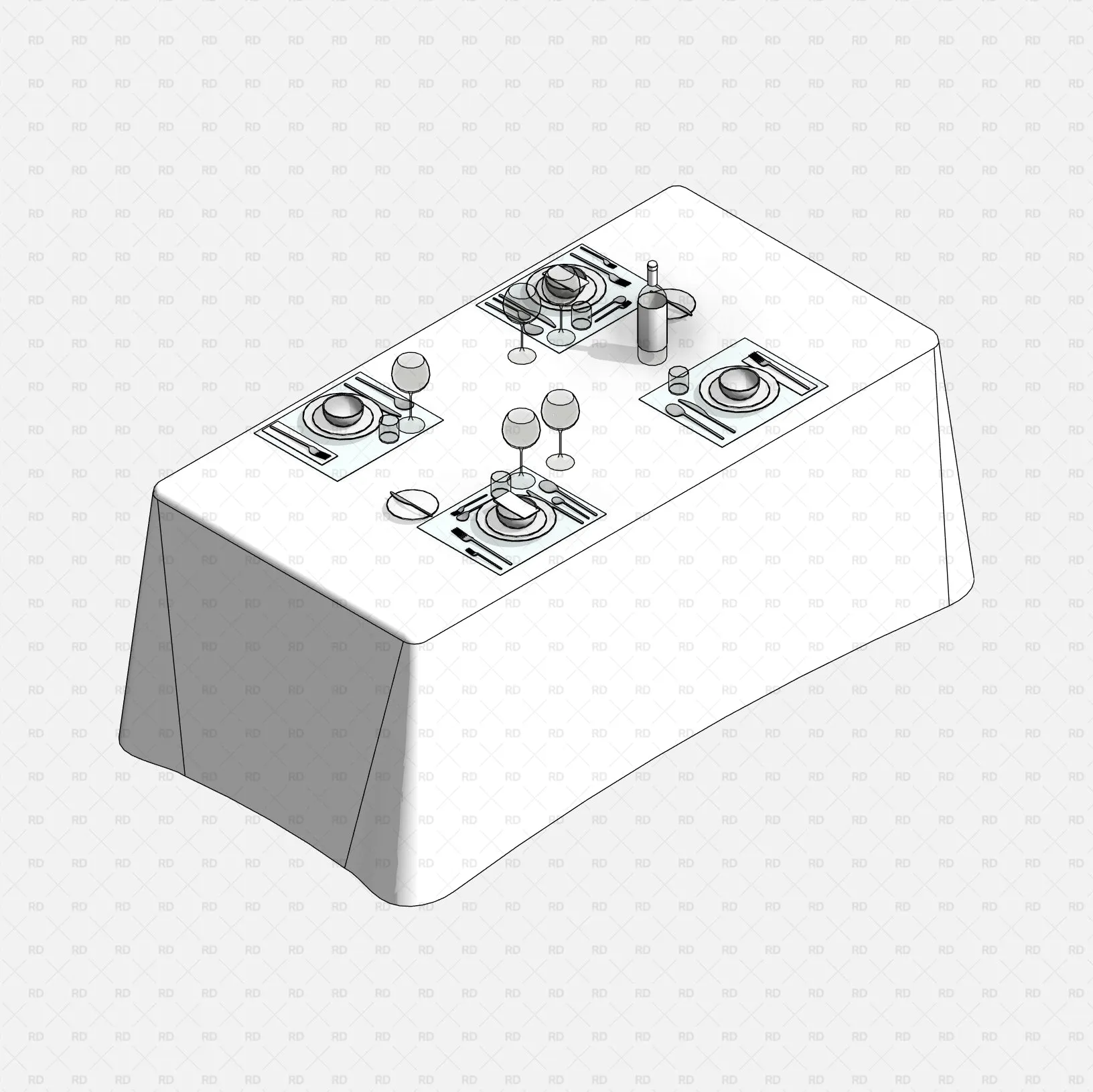 Revit Kitchenware (62 Objects)