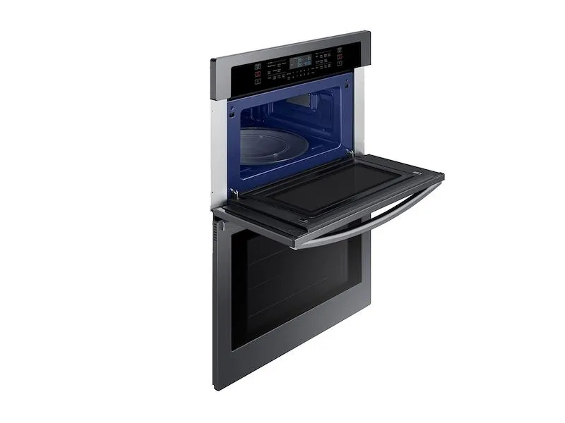 Samsung NQ70T5511DG 30" Smart Electric Wall Oven with Microwave Combination in Black Stainless Steel