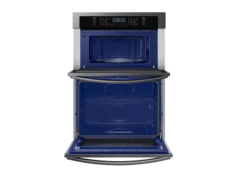 Samsung NQ70T5511DG 30" Smart Electric Wall Oven with Microwave Combination in Black Stainless Steel