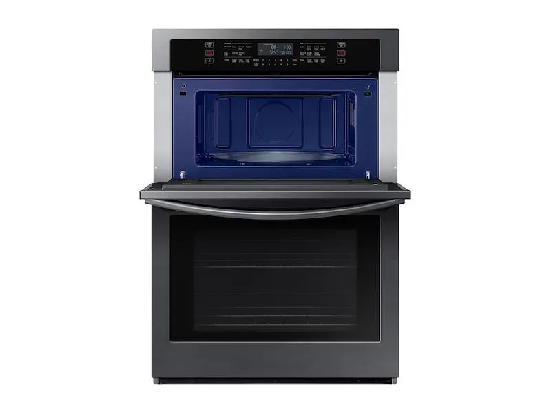 Samsung NQ70T5511DG 30" Smart Electric Wall Oven with Microwave Combination in Black Stainless Steel