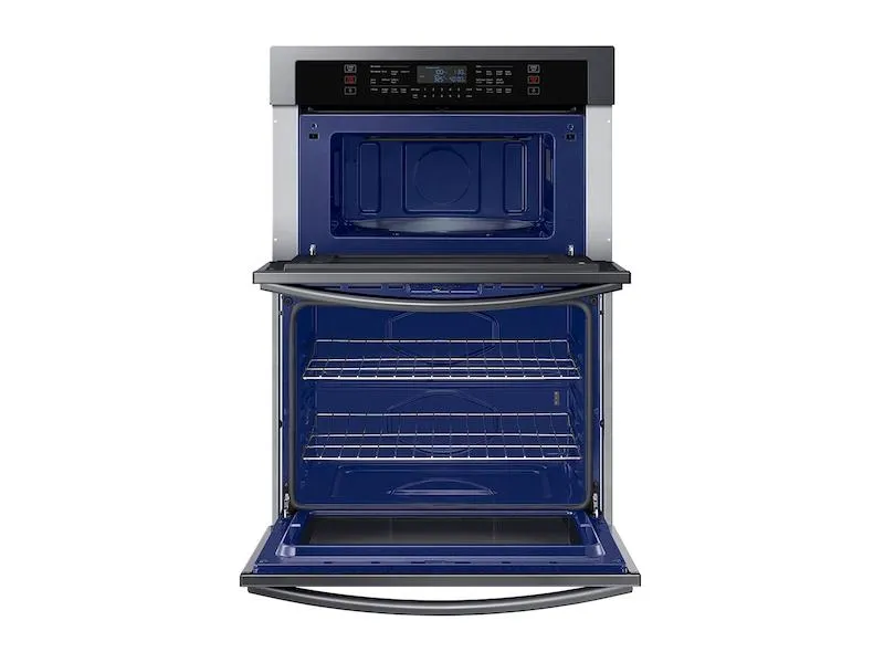 Samsung NQ70T5511DG 30" Smart Electric Wall Oven with Microwave Combination in Black Stainless Steel